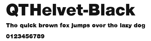 QTHelvet-Black Preview