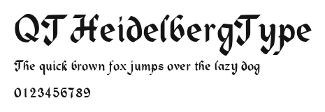 QTHeidelbergType Preview