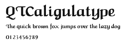 QTCaligulatype Preview