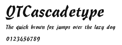 QTCascadetype Preview