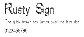 Rusty Sign Preview