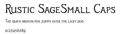 Rustic SageSmall Caps Preview