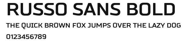 Russo Sans Bold Preview