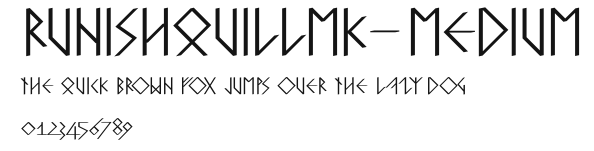 RunishQuillMK-Medium Preview