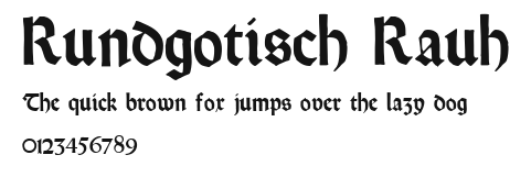Rundgotisch Rauh Preview