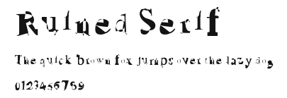 Ruined Serif Preview