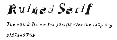 Ruined Serif Preview