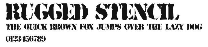 Rugged Stencil Preview