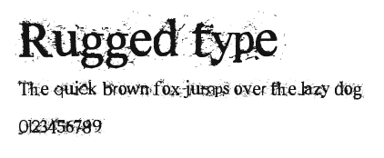 Rugged type Preview