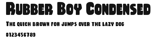 Rubber Boy Condensed Preview