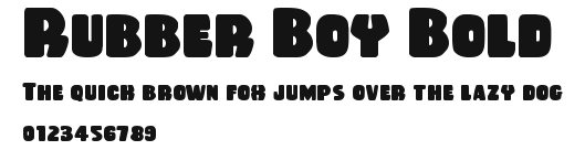 Rubber Boy Bold Preview