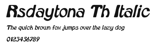 Rsdaytona Th Italic Preview