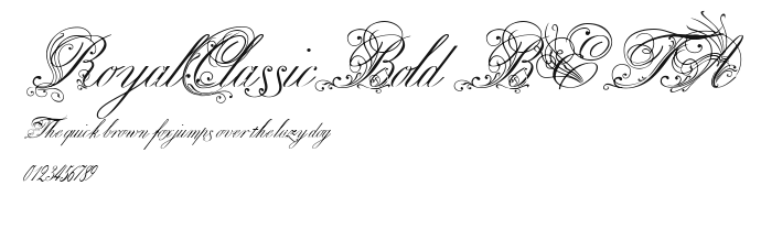 RoyalClassicBold BETA Preview