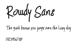 Rowdy Sans Preview
