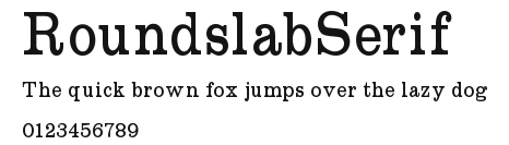 RoundslabSerif Preview