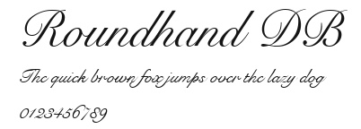 Roundhand DB Preview