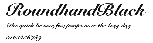 RoundhandBlack Preview