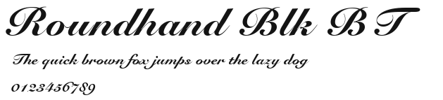 Roundhand Blk BT Preview