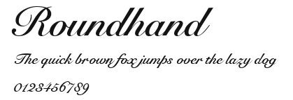Roundhand Preview