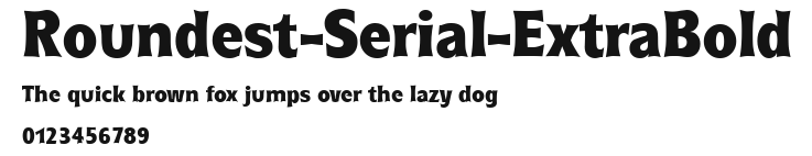 Roundest-Serial-ExtraBold Preview