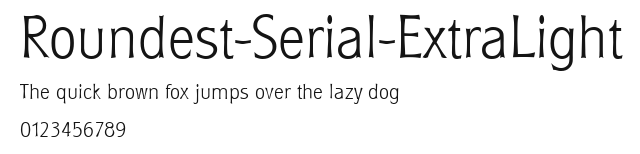 Roundest-Serial-ExtraLight Preview