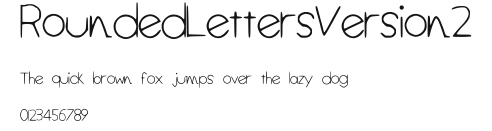 RoundedLettersVersion2 Preview