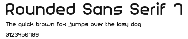 Rounded Sans Serif 7 Preview
