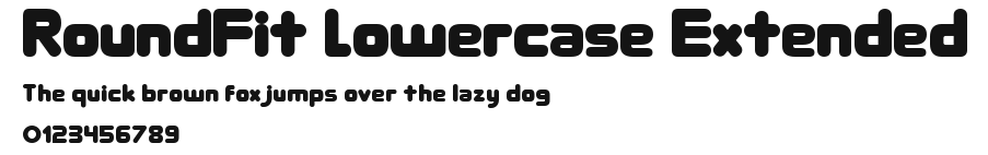 RoundFit Lowercase Extended Preview