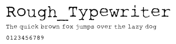 Rough_Typewriter Preview