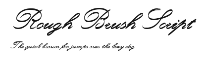 Rough Brush Script Preview