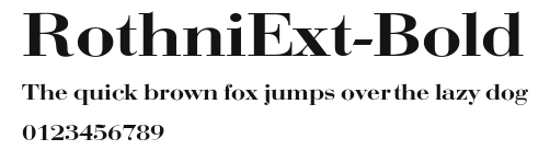RothniExt-Bold Preview