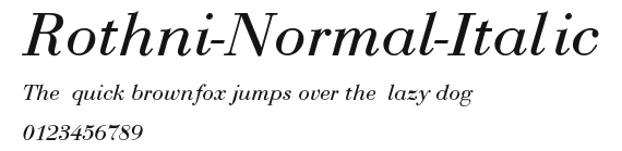 Rothni-Normal-Italic Preview