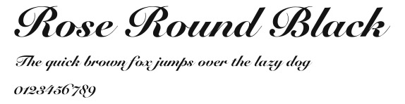 Rose Round Black Preview
