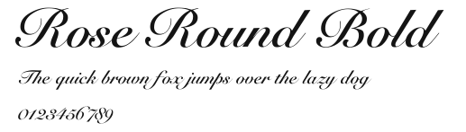 Rose Round Bold Preview