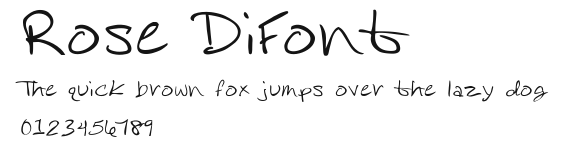 Rose DiFont Preview