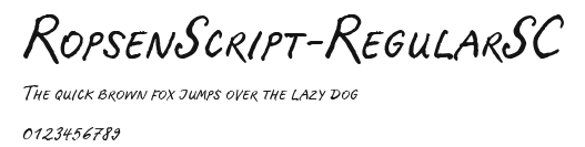 RopsenScript-RegularSC Preview