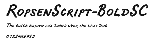 RopsenScript-BoldSC Preview