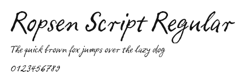 Ropsen Script Regular Preview
