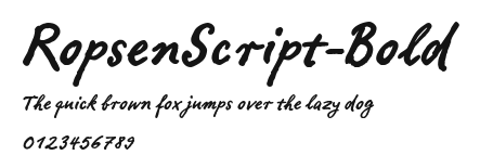 RopsenScript-Bold Preview