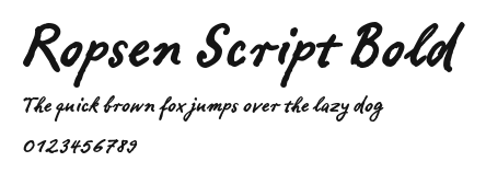 Ropsen Script Bold Preview