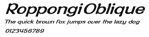 RoppongiOblique Preview