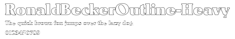 RonaldBeckerOutline-Heavy Preview