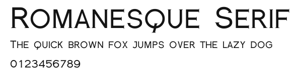Romanesque Serif Preview