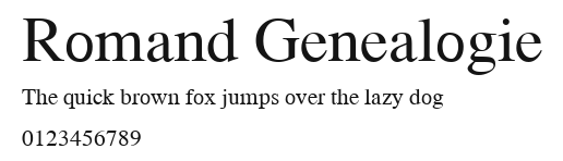 Romand Genealogie Preview