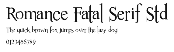 Romance Fatal Serif Std Preview