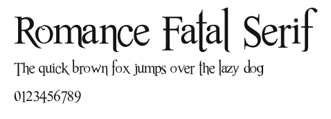 Romance Fatal Serif Preview