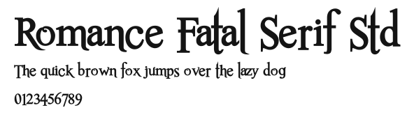 Romance Fatal Serif Std Preview