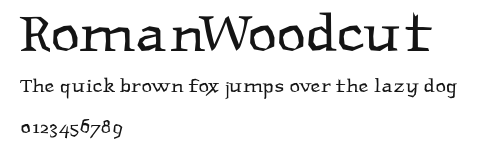 RomanWoodcut Preview
