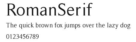 RomanSerif Preview