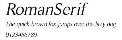 RomanSerif Preview